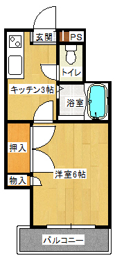 コスタ清武の間取り