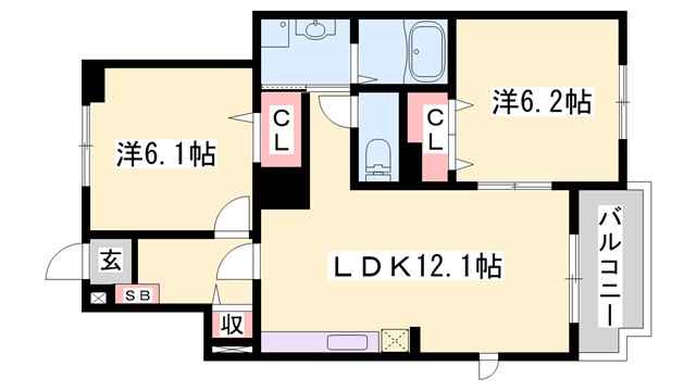 ミルトスIIの間取り