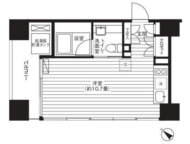 Ti-HIGASHIAZABUの間取り