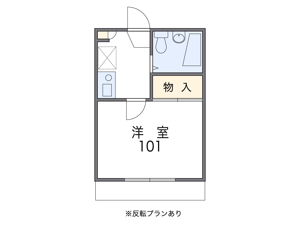 レオパレスナカイの間取り