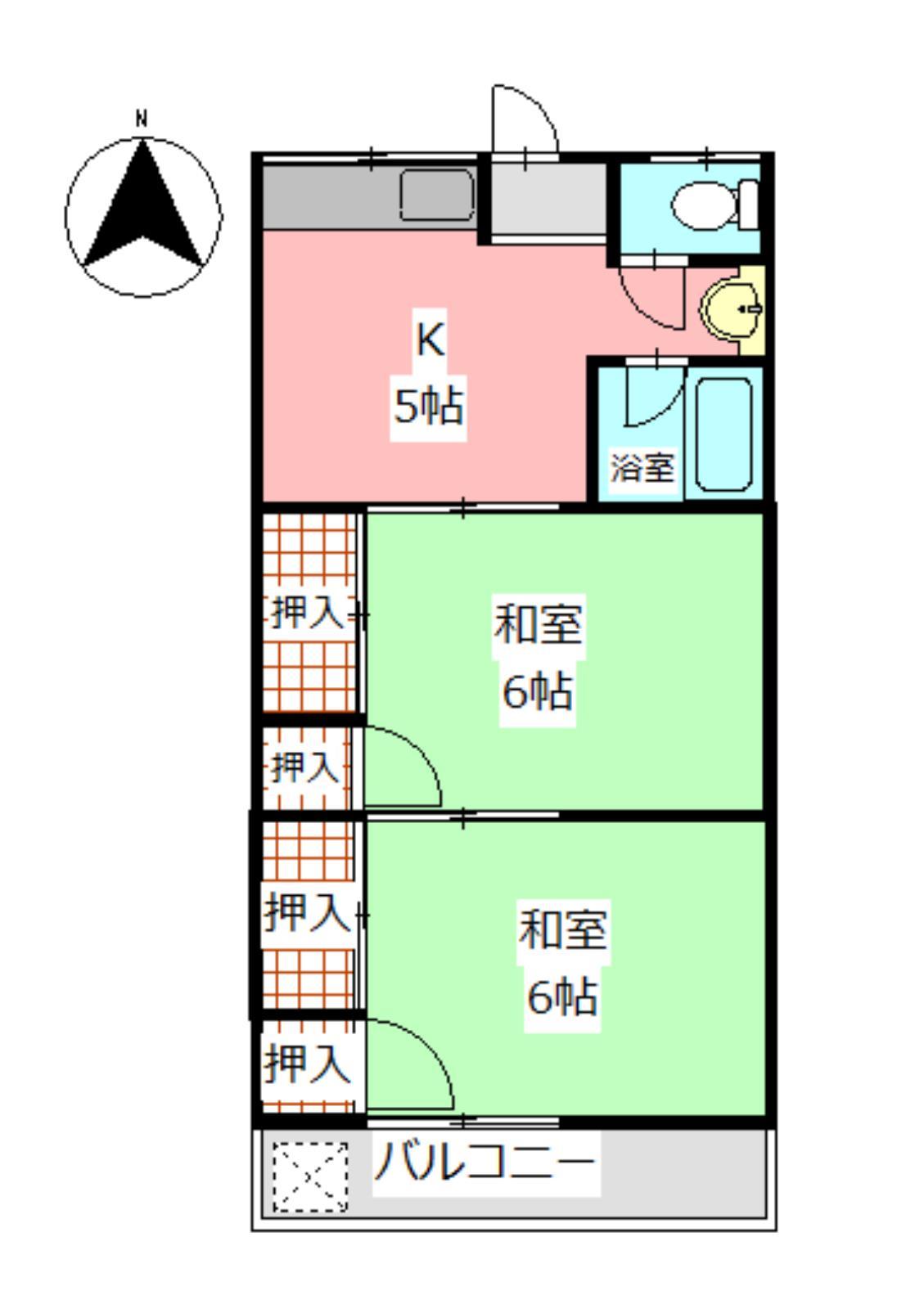 和久アパートの間取り