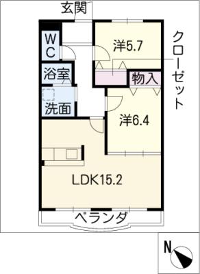 ハートフルマンション　ソーレの間取り