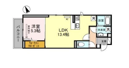 メリヤス手柄　（旧.D’s手柄）の間取り