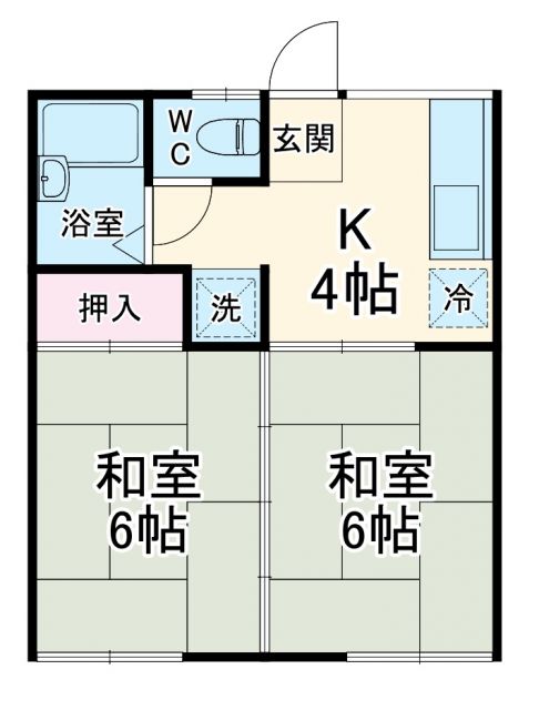 ハイツ竹中の間取り