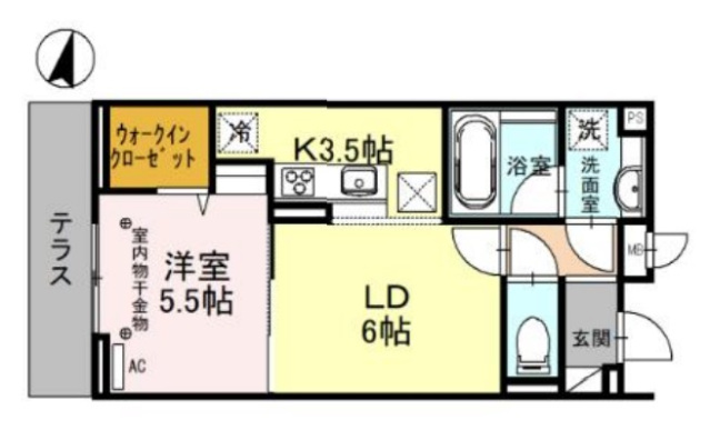 ONARIGOTENーDの間取り