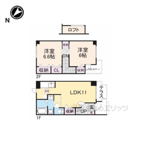 アンソレイエの間取り