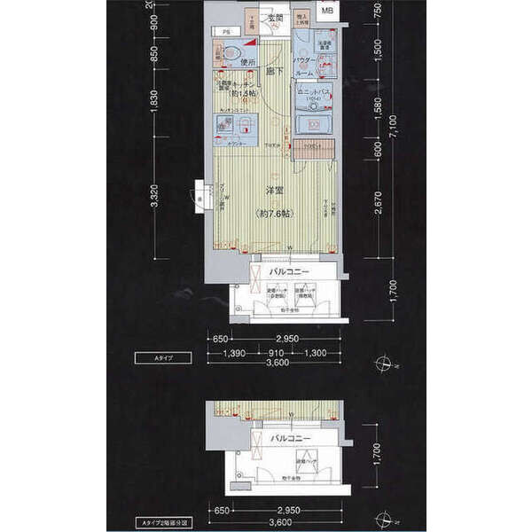 プレサンス名古屋STATIONビーフレックスの間取り