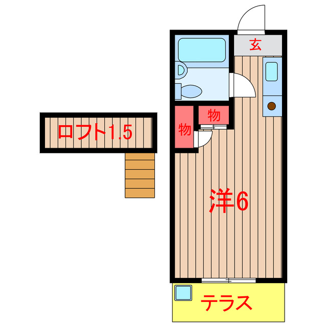 船橋市新高根のアパートの間取り