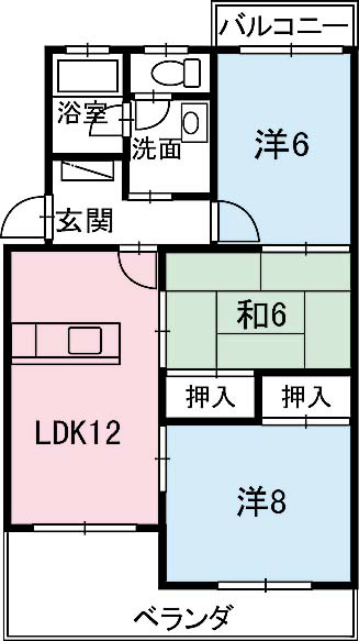 アムールＫＡＭＡＥIの間取り