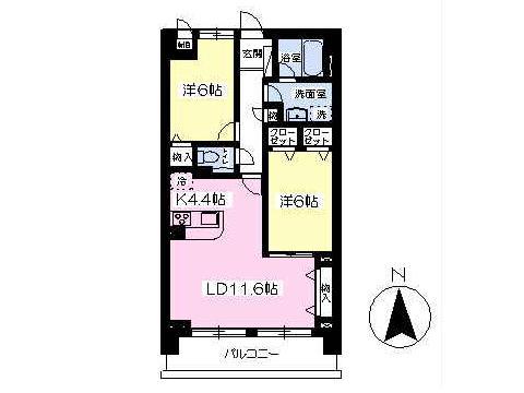 石和駅前ハイネスの間取り