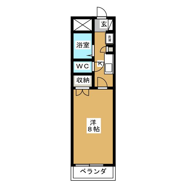 ヴィラ・アップルの間取り