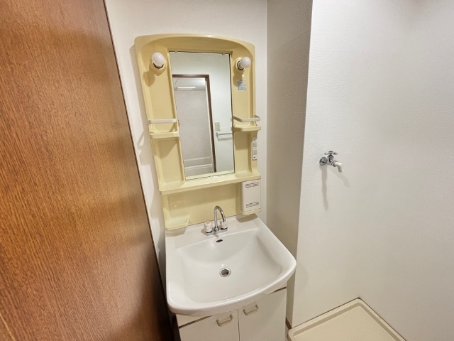 洗面設備　独立洗面台付きです