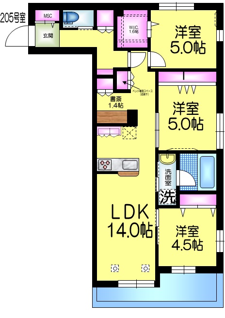 クレストの間取り