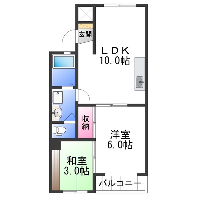 メゾンクルールの間取り