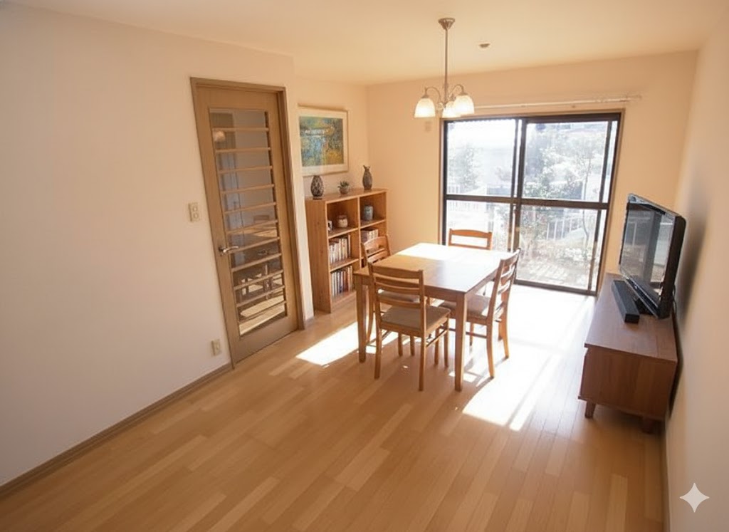 居室・リビング　家具備品はCGによるイメージで、実際の物件には含まれません