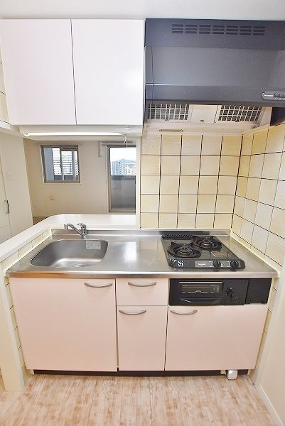 キッチン　★システムキッチングリル付き/２口コンロ★