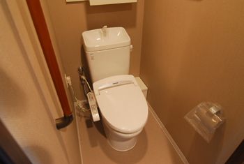 トイレ　ゆったりとした空間のトイレです
