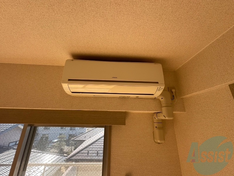 その他設備　エアコンもしっかりついているので寒暖対策ばっちりです。