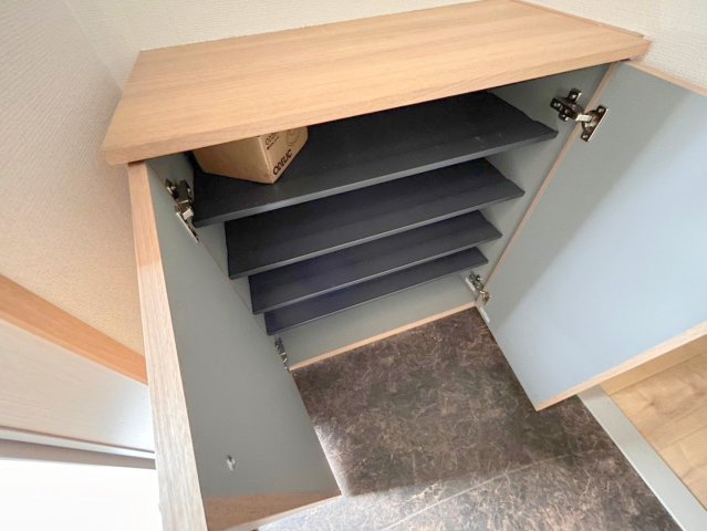 収納　女性にうれしい大きめのシューズボックス。