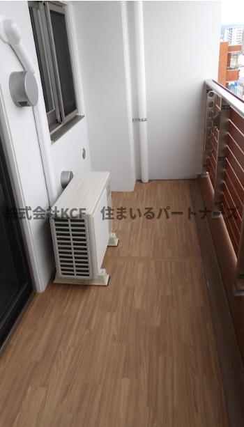 バルコニー　外からの目が気にならないバルコニーで洗濯物が干せます