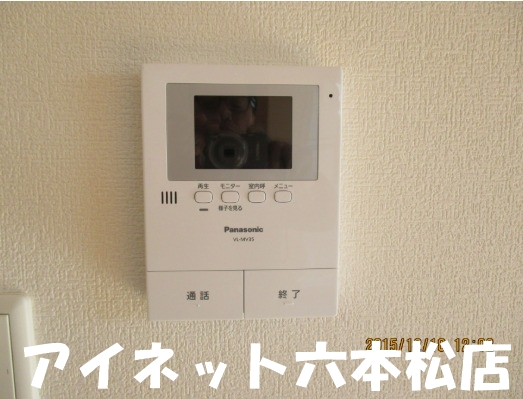 セキュリティ　モニタ付きで安心です。