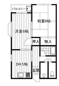 デイルーチェ鶴町の間取り写真