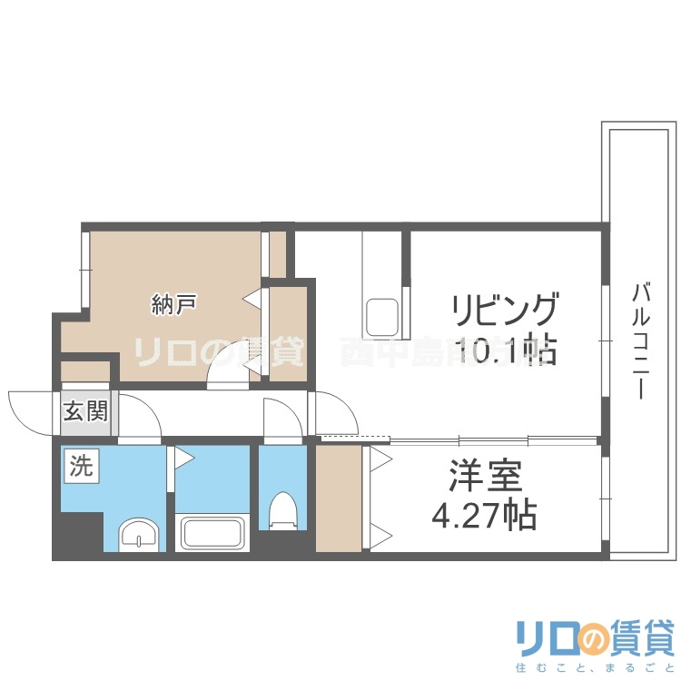 GRAND STEADY西中島の間取り写真