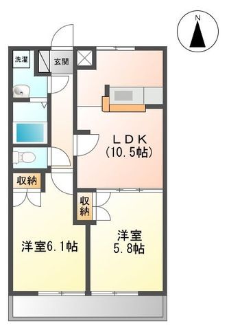 ブランドール Sの間取り写真