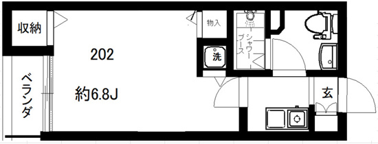 フォセット南大井の間取り写真