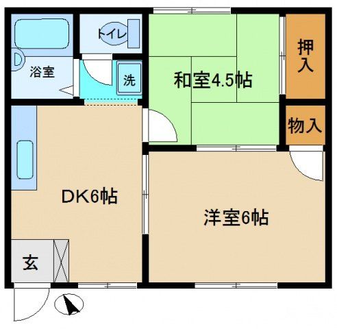 クレールヒロの間取り写真