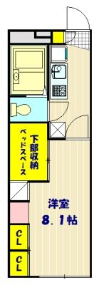 東武東上線 志木駅 バス乗車時間：20分 最寄りバス停で下車 徒歩2分 2階建 築23年の間取り写真