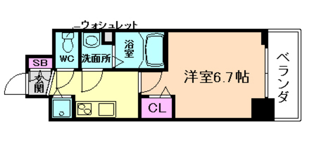 プレサンス塚本グランゲートの間取り写真