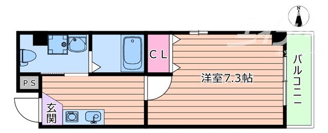 セレブコート豊新の間取り写真