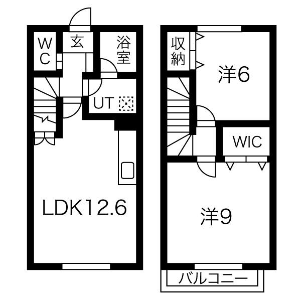 Green Court社が丘 A棟の間取り写真