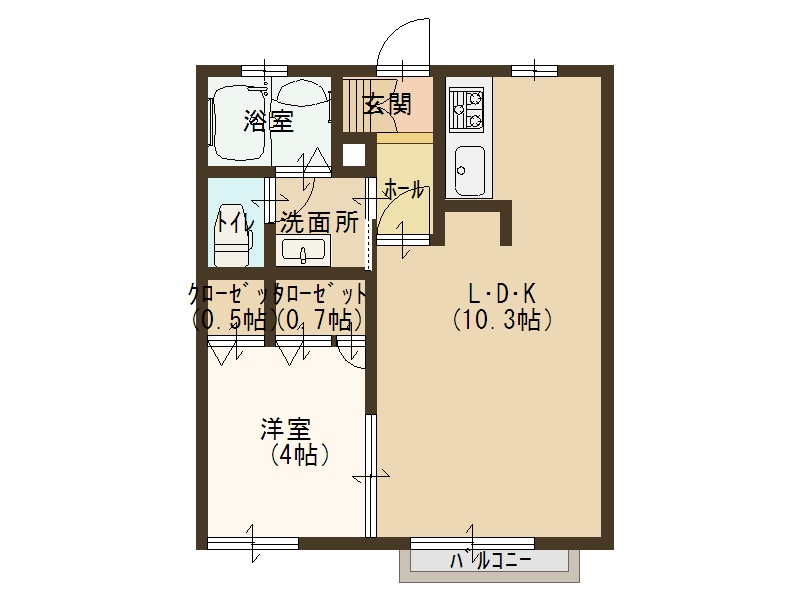 ベルドールZeZeの間取り