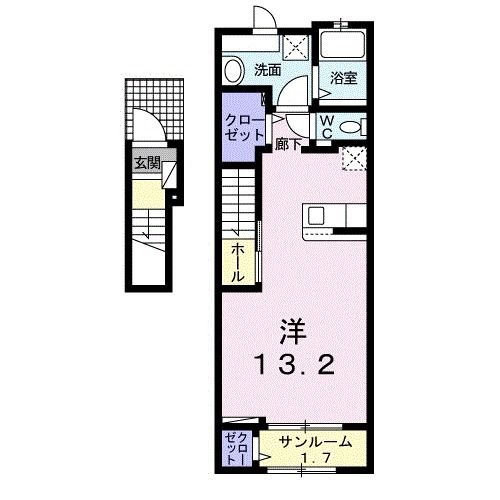 Ｌ．ラシック　古市橋の間取り