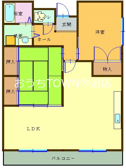 とみたハイツの間取り