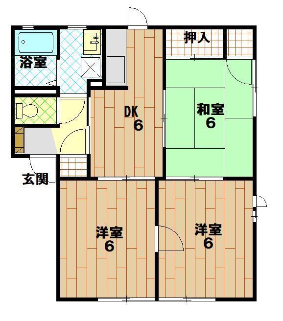 グリーンテラスK　I番館の間取り