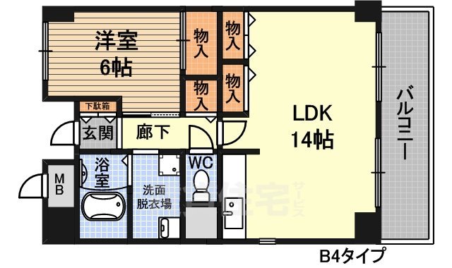 ラフィネ淀川の間取り