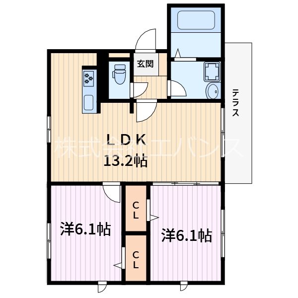 (仮）D-room里の間取り