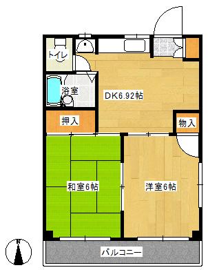 練馬区西大泉のアパートの間取り