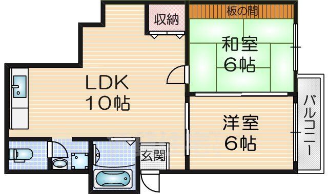 リバーサイド岡村の間取り