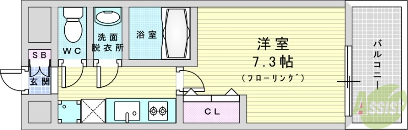 LIVIAZ SHIN-OSAKA Cielの間取り