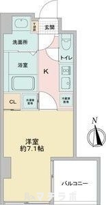 名古屋市昭和区鶴舞のマンションの間取り