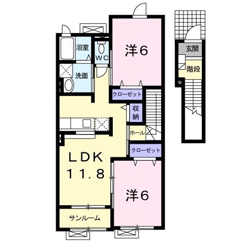 シャルム　アヴァンツァ－トIIの間取り