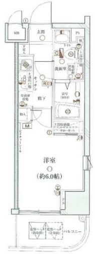 ディアレイシャス武蔵中原の間取り