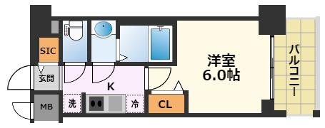 プレサンス名古屋菊井セルカの間取り