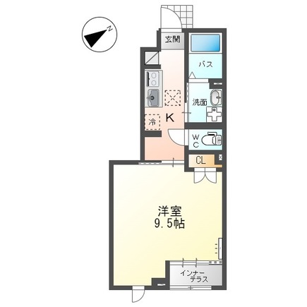 ひたちなか市大字東石川のアパートの間取り