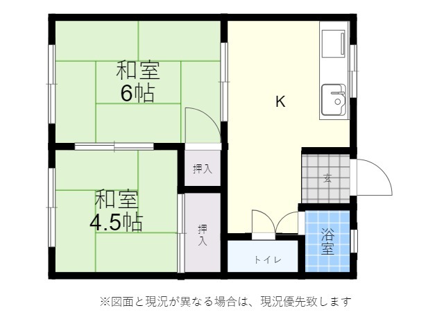 羽屋ハイツの間取り