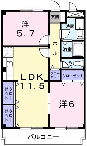 【グランフォーレ池上の間取り】